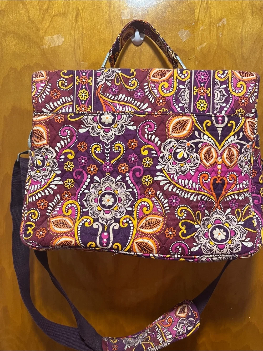 Vera Bradley Safari Sunset Attaché Messenger Bag